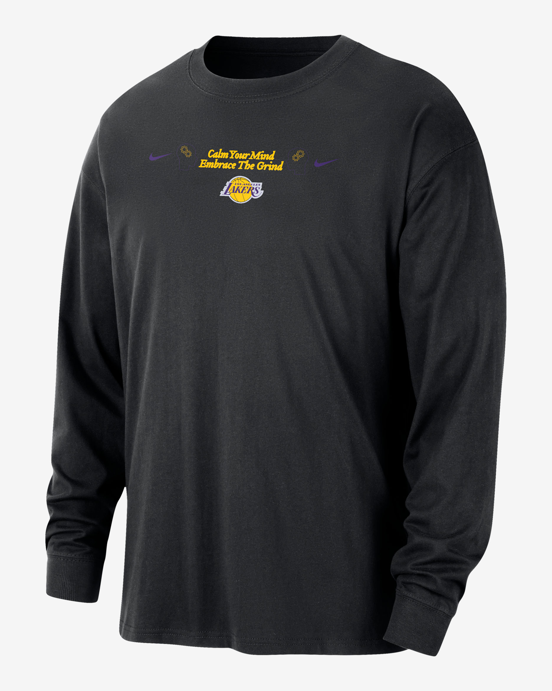 Los Angeles Lakers Courtside Men's Nike NBA Max90 Long-Sleeve T